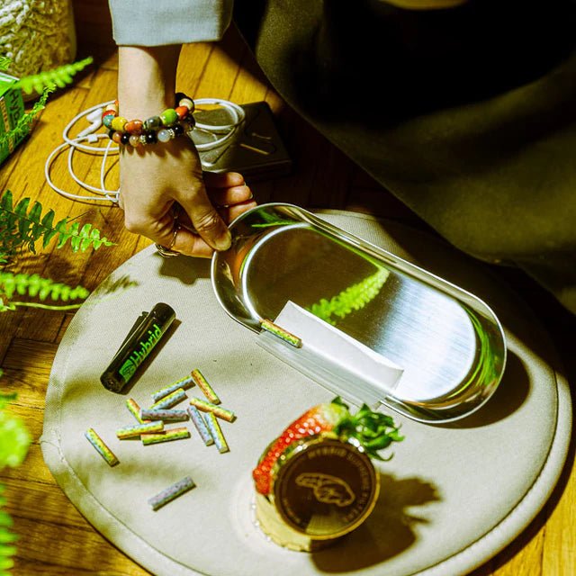 Edelstahl Tray Silver Headshop - Hanfify