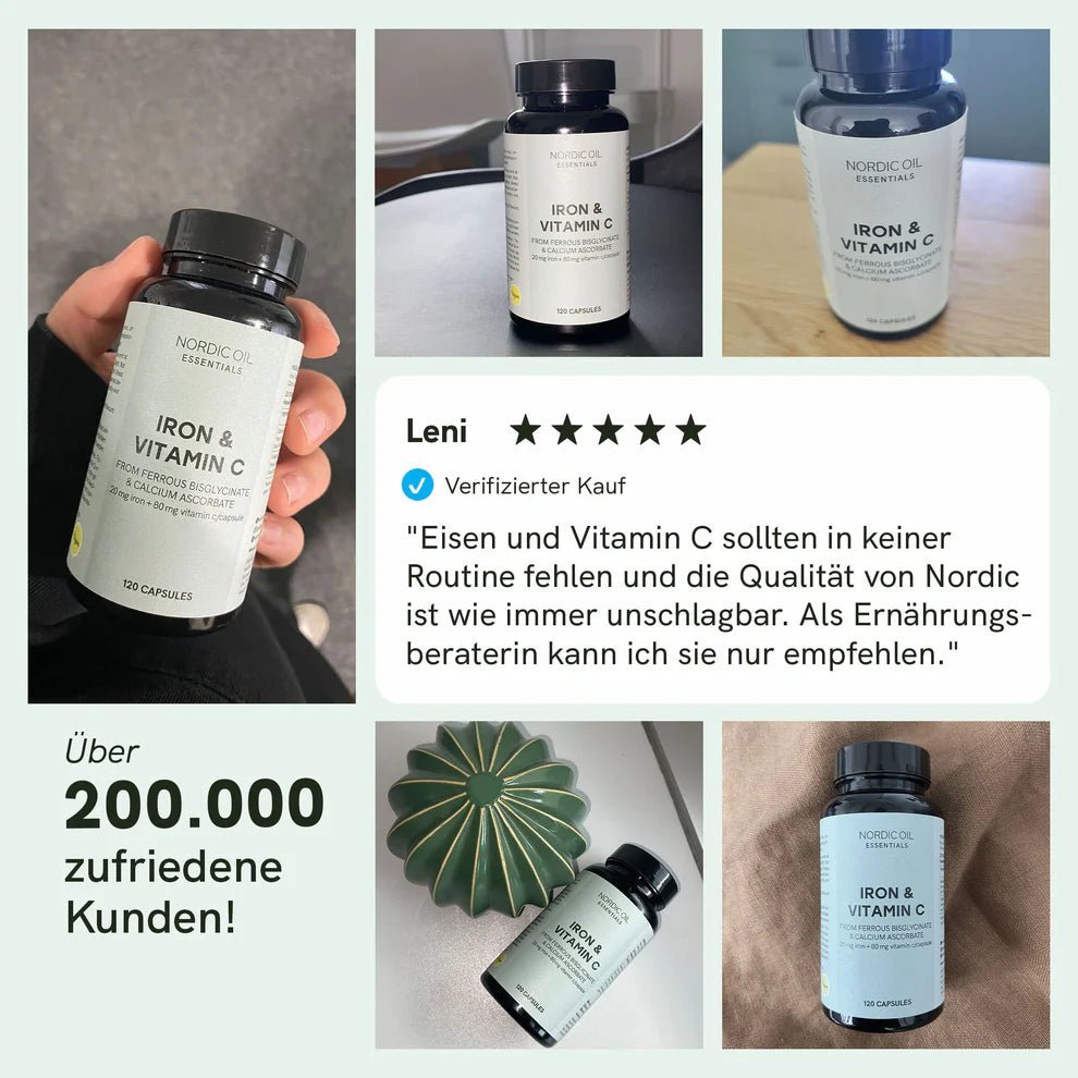 Eisen & Vitamin C Kapseln Supplements - Hanfify