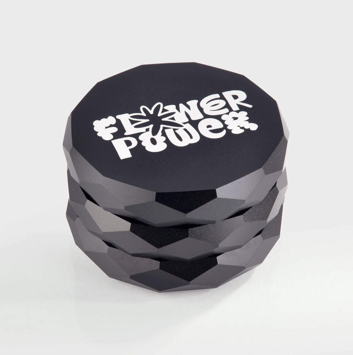Flower Power Diamond Grinder Headshop Black - Hanfify®