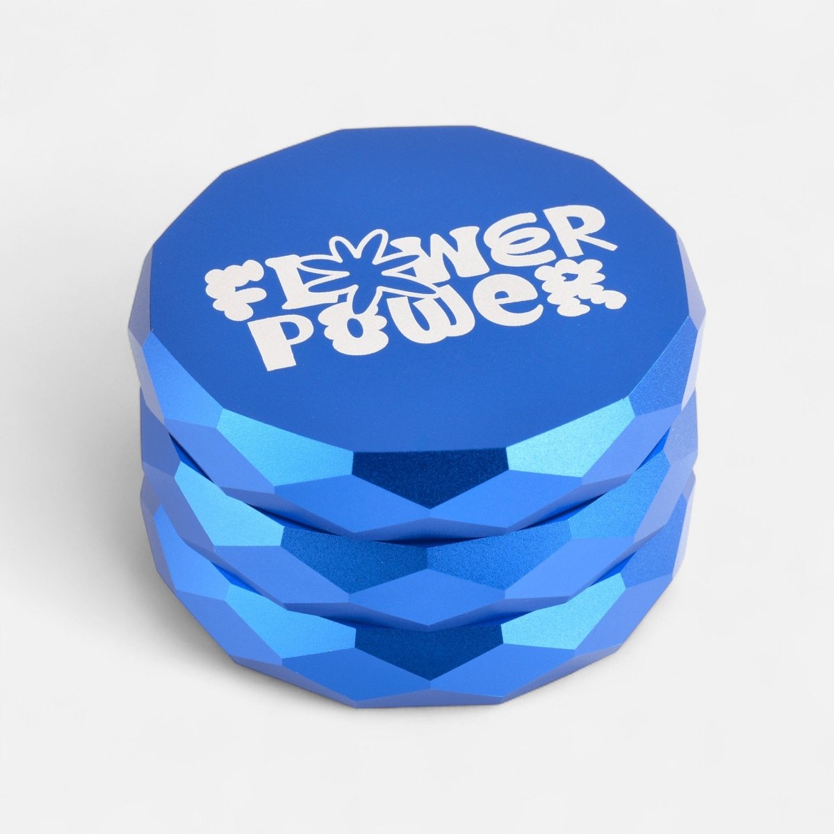 💎Flower Power Diamond Grinder Headshop Blue - Hanfify