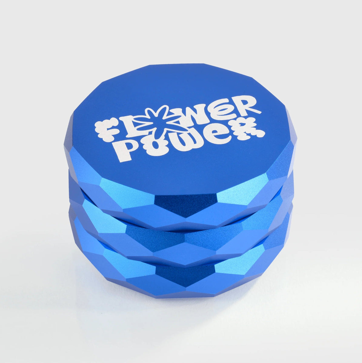 Flower Power Diamond Grinder Headshop Blue - Hanfify®