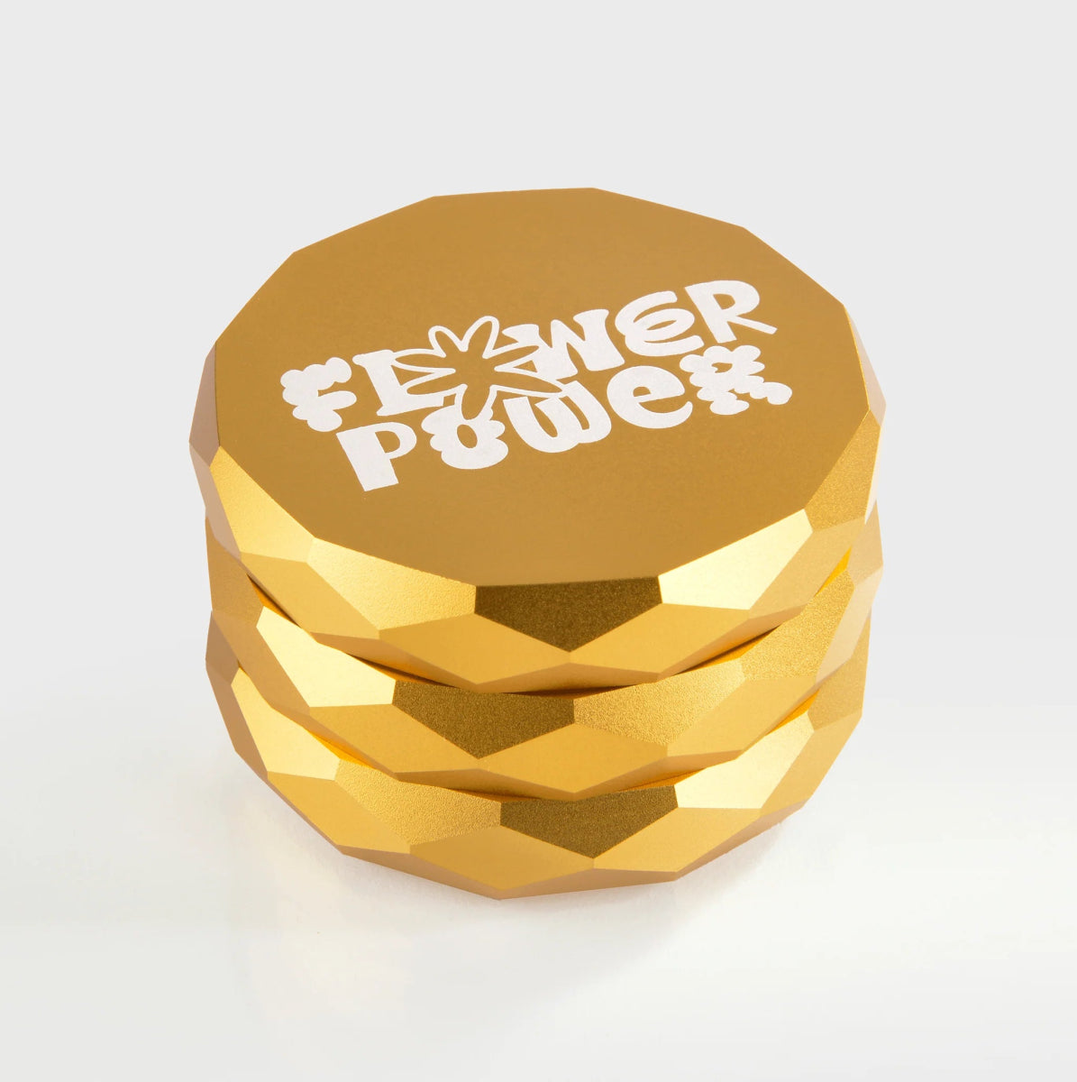 Flower Power Diamond Grinder Headshop Gold - Hanfify®