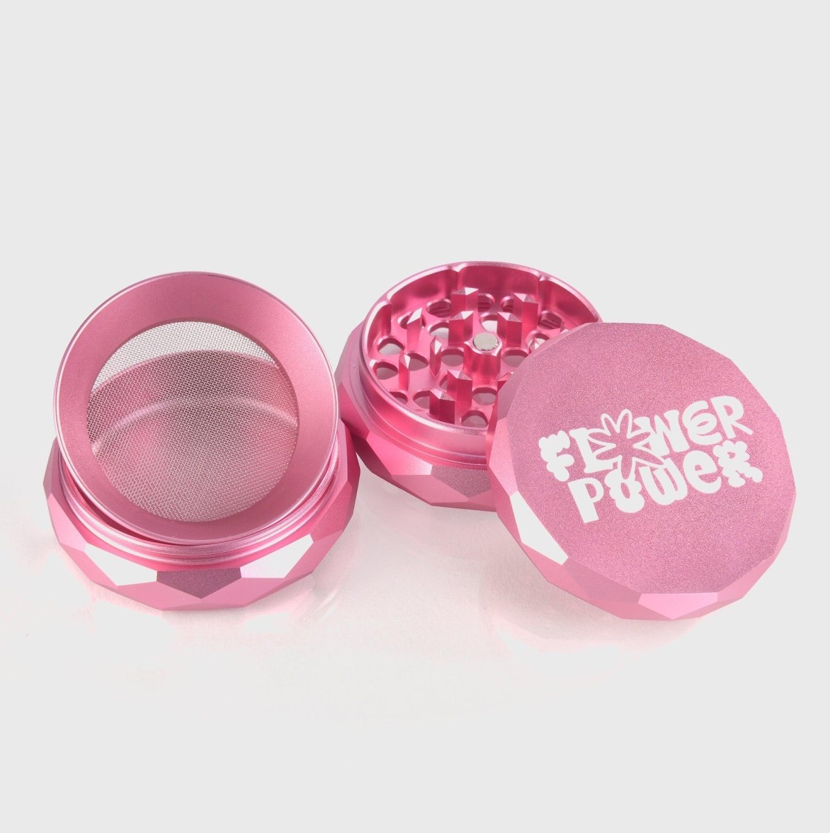 Flower Power Diamond Grinder Headshop Green - Hanfify®