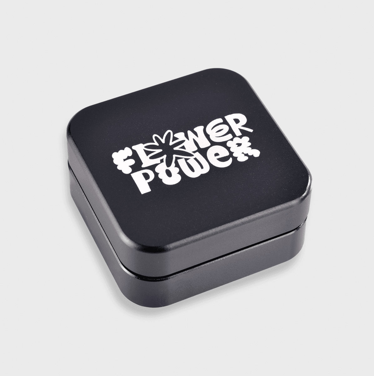 Flower Power Quattro Grinder Headshop Black - Hanfify