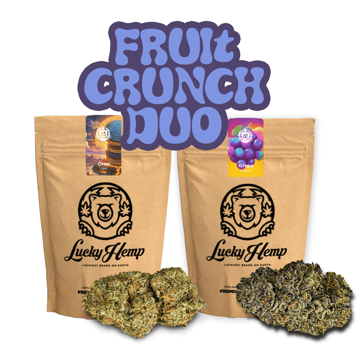 Fruit & Crunch Ökopack Bundle Blüten 2 Sorten je 5g - Hanfify®