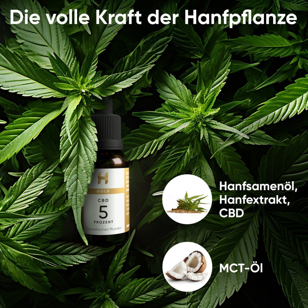 Gold CBD Öl 5 % Öl - Hanfify®