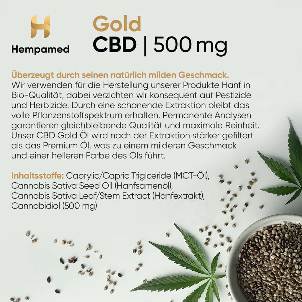 Gold CBD Öl 5 % Öl - Hanfify®