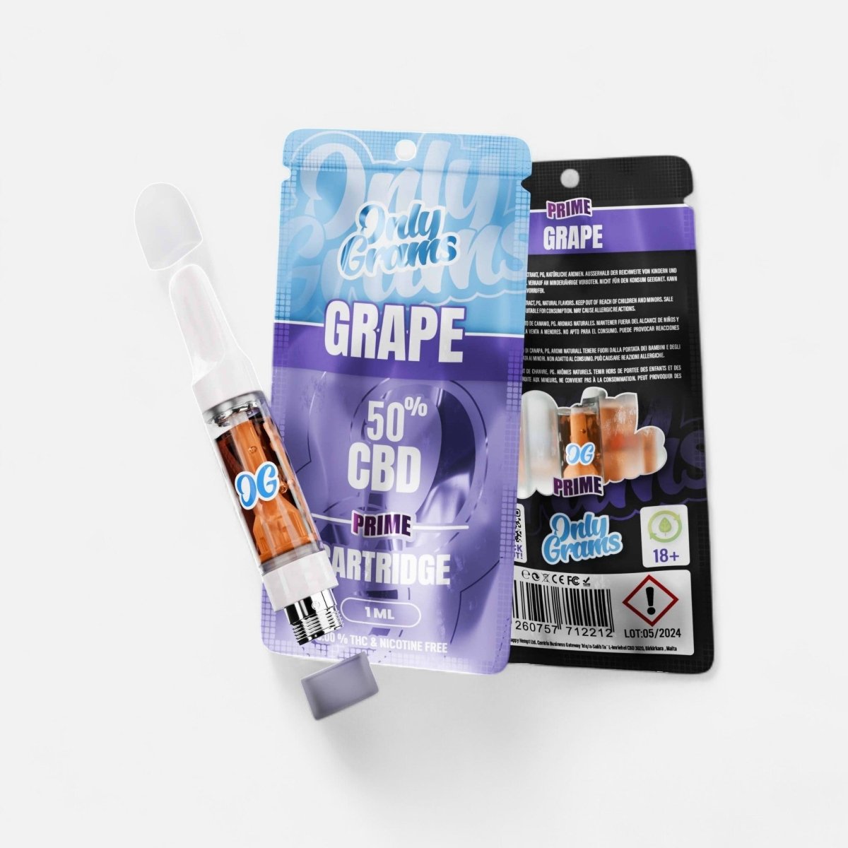 Grape CBD Kartusche Vapes - Hanfify