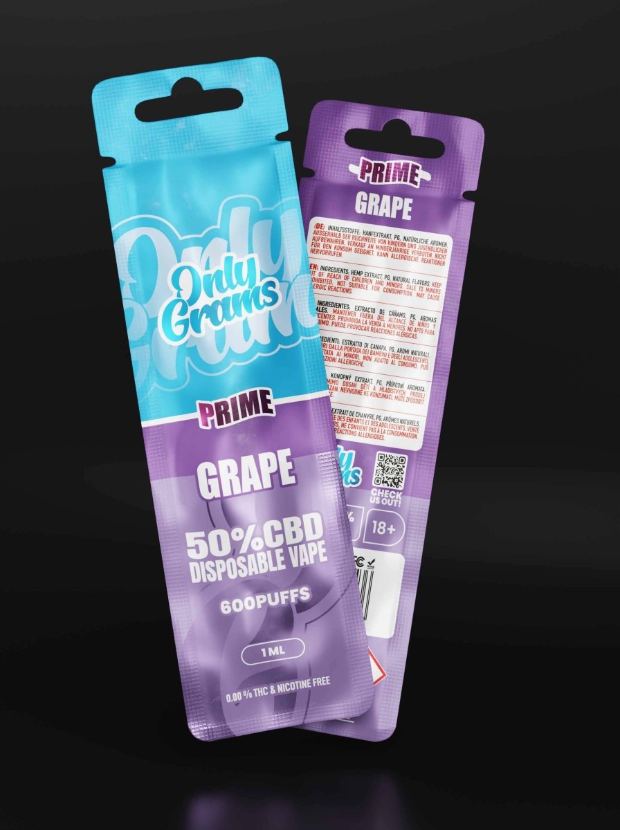 Grape CBD Vape 50% CBD Vapes - Hanfify