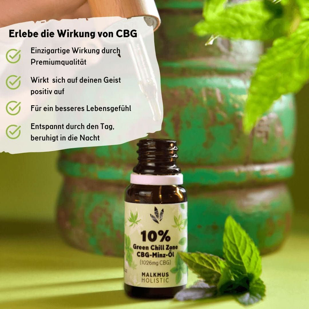 Green Chill Zone CBG-Minz Öl 10% 10ml - Öl - Hanfify®