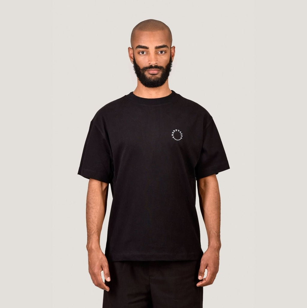HAPPY 420 T - BLACK oversize Merch L - Hanfify