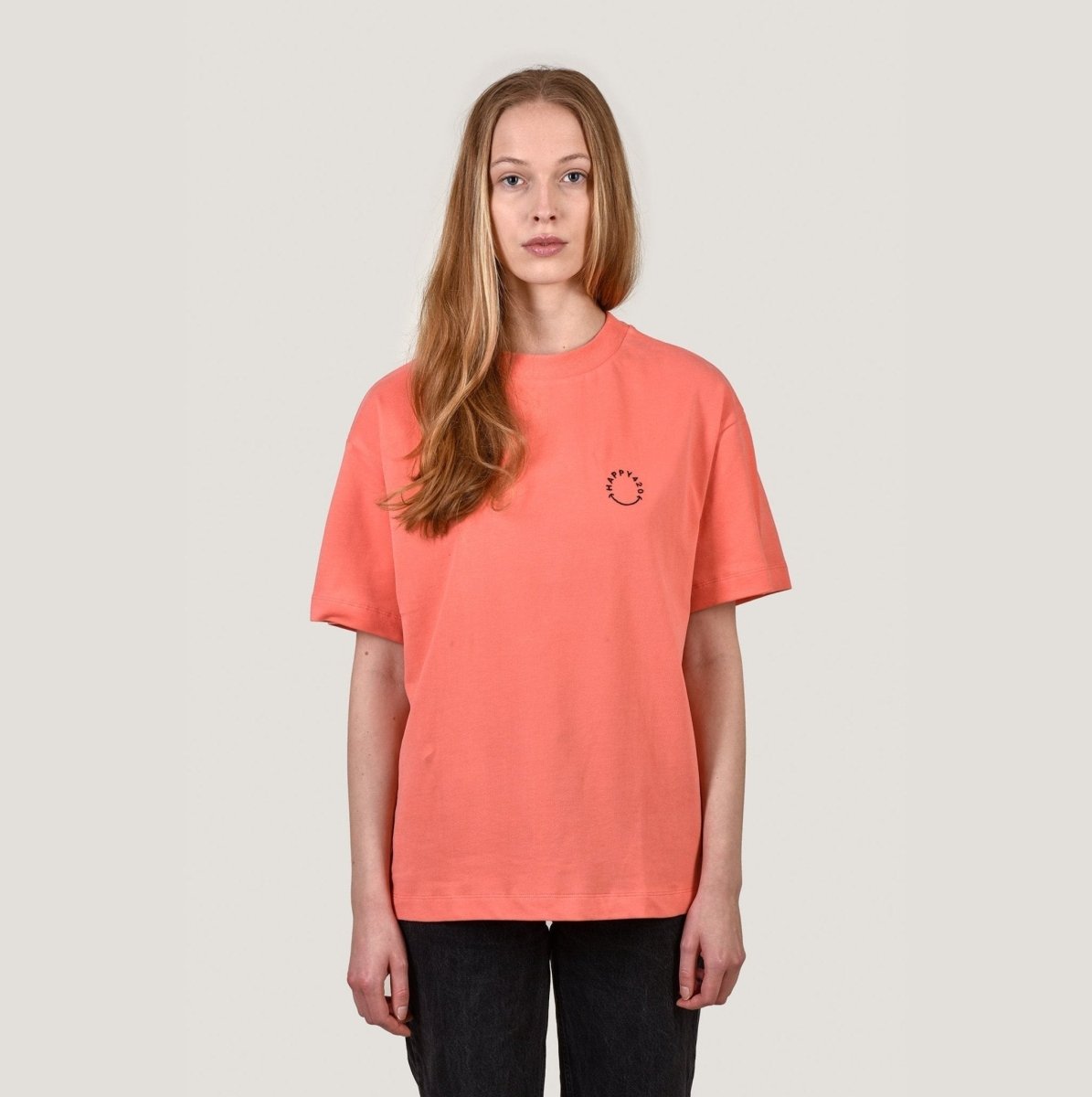 HAPPY 420 T - CORAL oversize Merch XL - Hanfify®