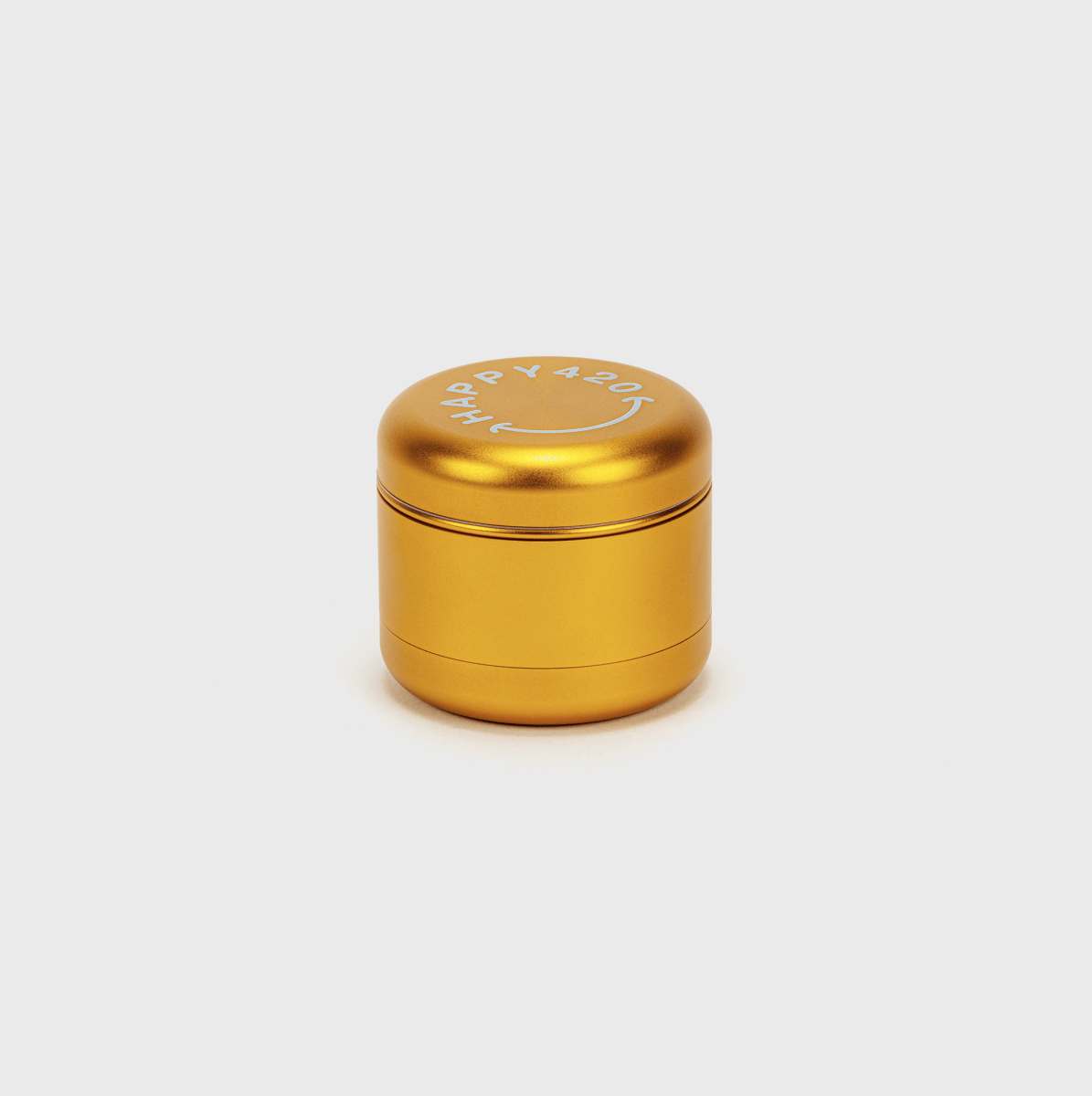Happy420 Deluxe Quartet Grinder Headshop Gold - Hanfify®