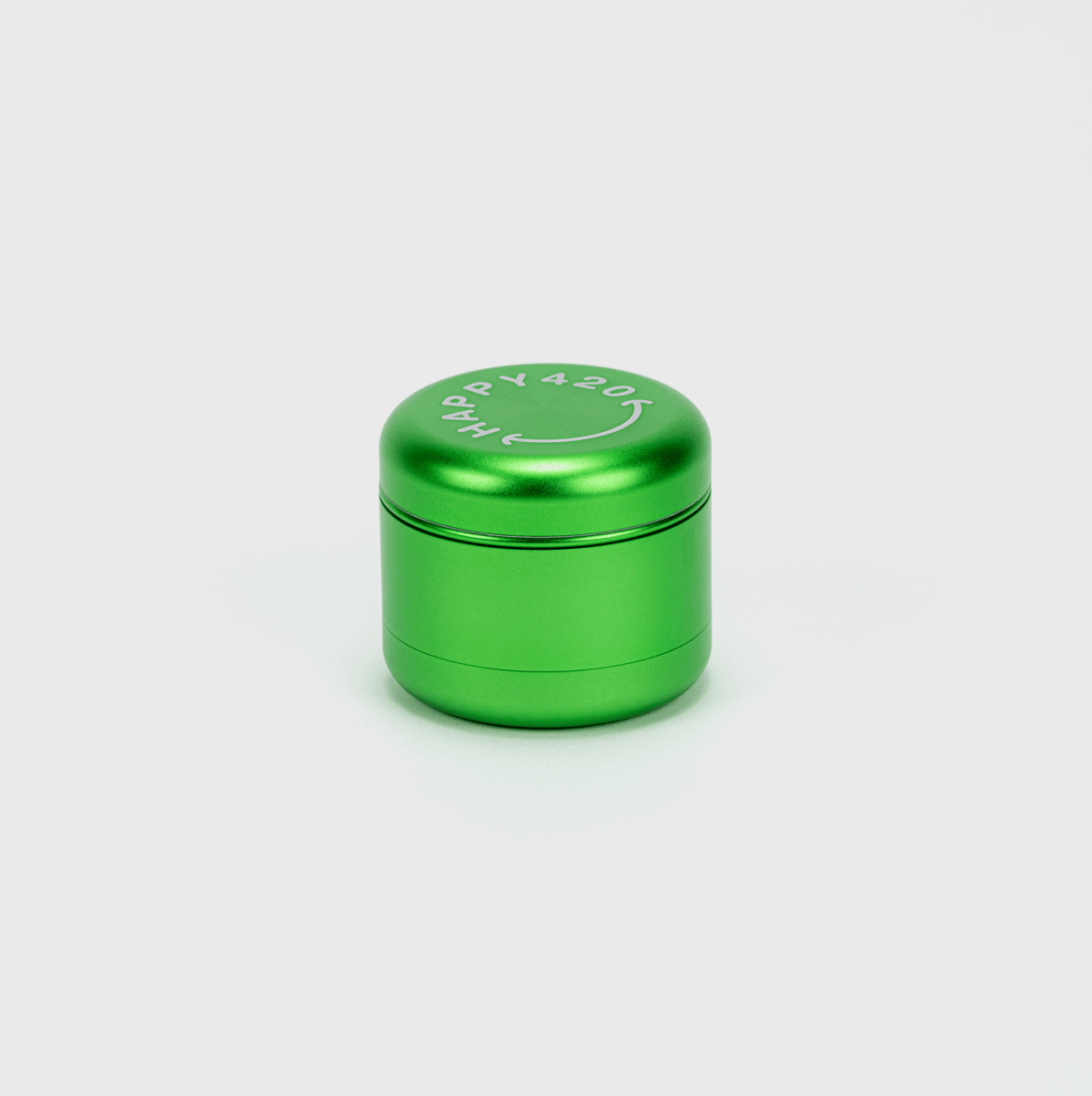 Happy420 Deluxe Quartet Grinder Headshop Green - Hanfify
