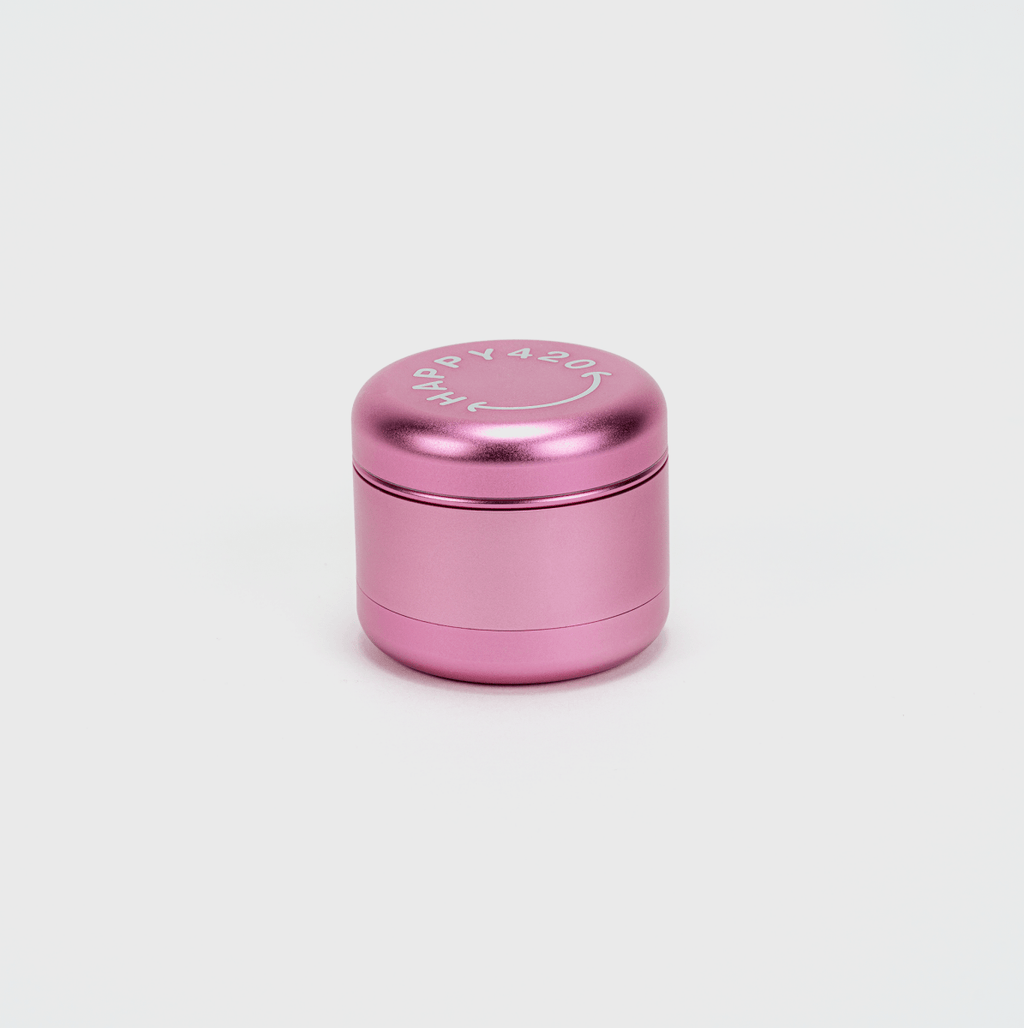 Happy420 Deluxe Quartet Grinder Headshop Pink - Hanfify®