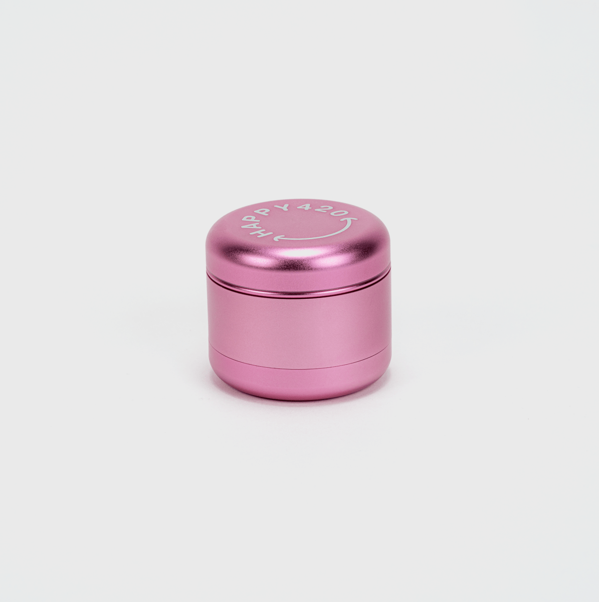 Happy420 Deluxe Quartet Grinder Headshop Pink - Hanfify