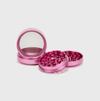 Happy420 Deluxe Quartet Grinder Headshop Red - Hanfify