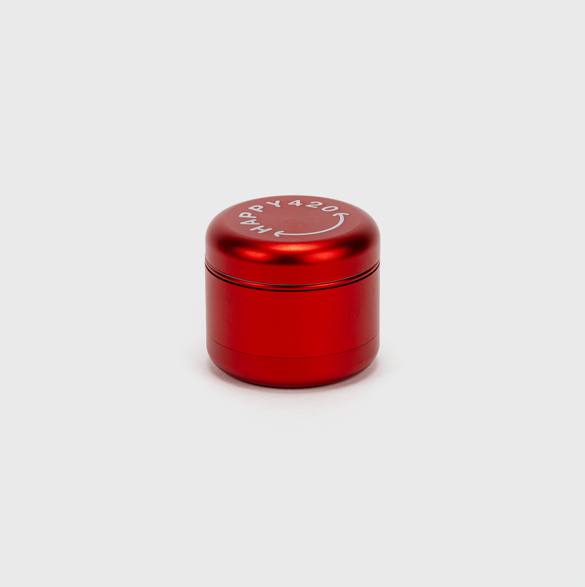 Happy420 Deluxe Quartet Grinder Headshop Red - Hanfify®