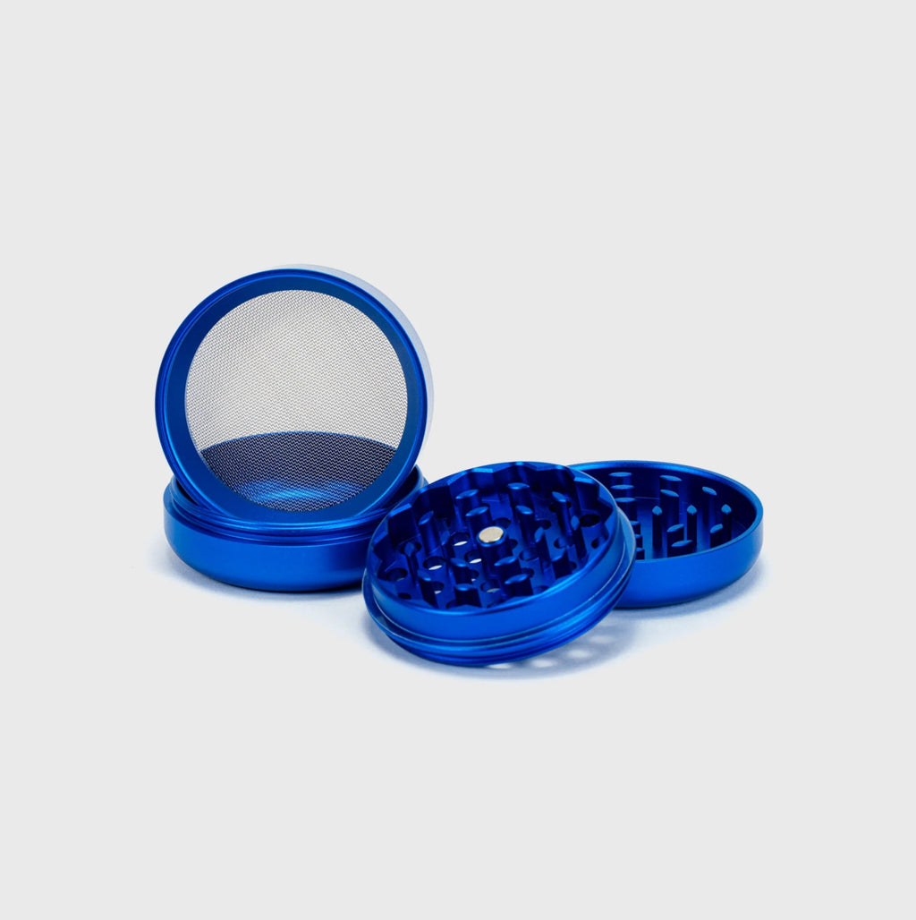 Happy420 Deluxe Quartet Grinder Headshop Red - Hanfify