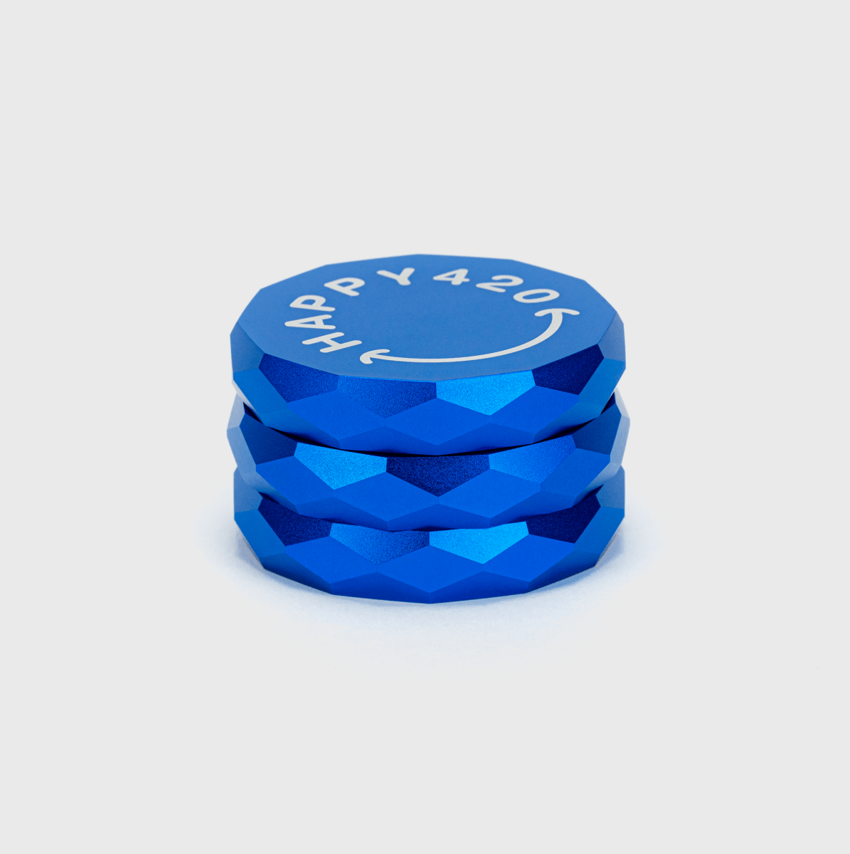 Happy420 Diamond Grinder Headshop Blue - Hanfify®