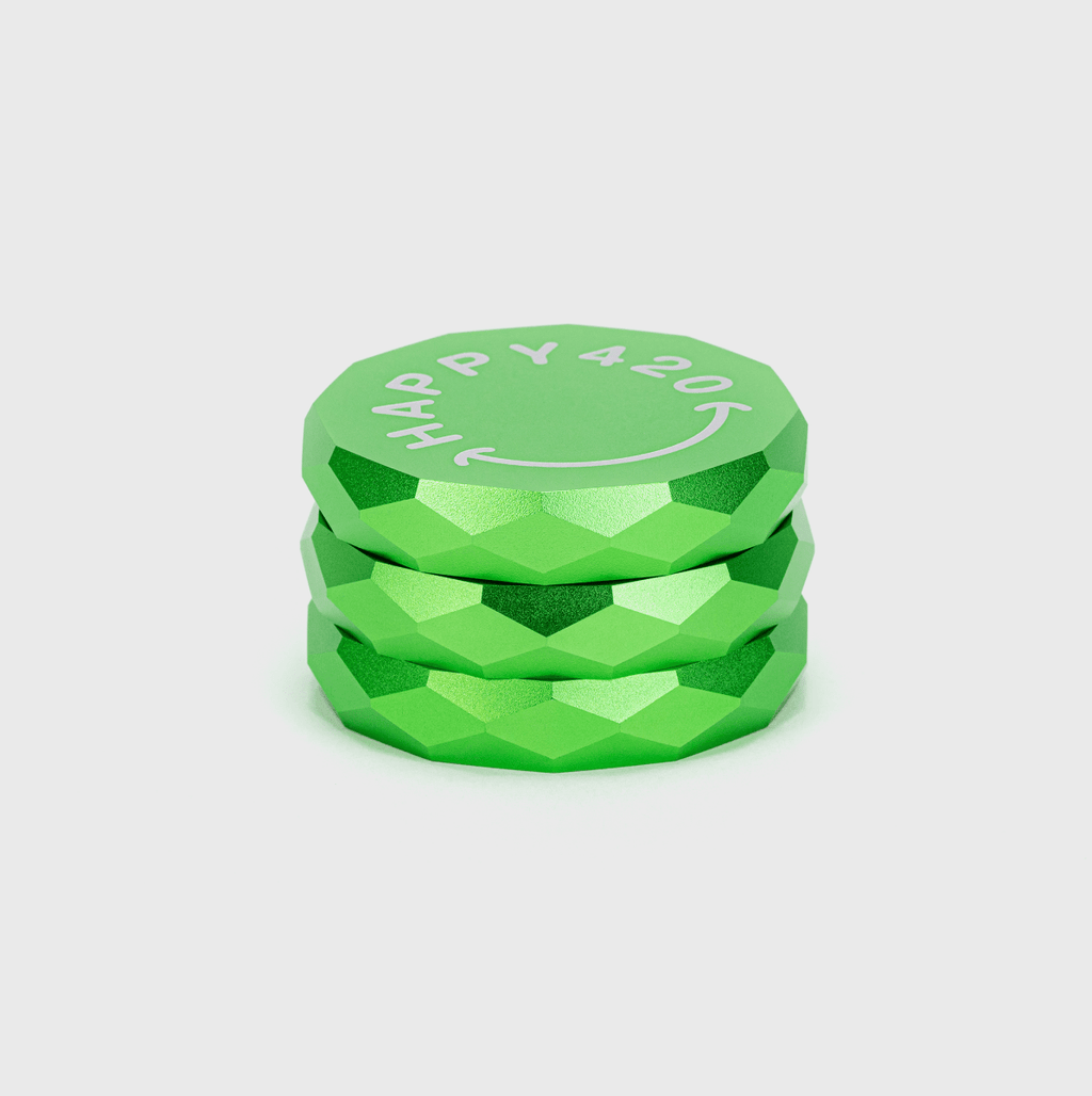 Happy420 Diamond Grinder Headshop Green - Hanfify®