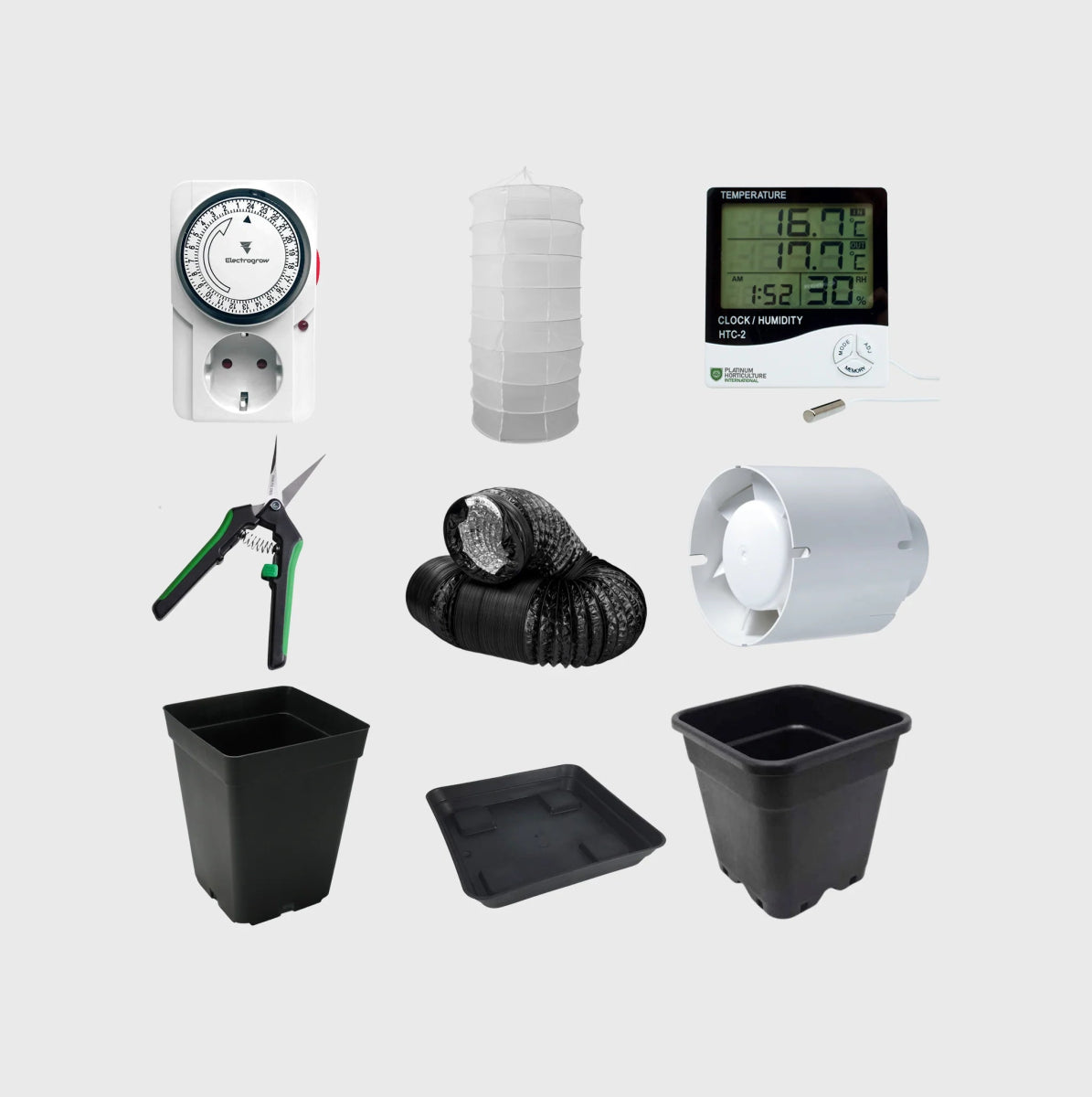 Happy420 Growbox Komplettset Growshop L Premium: 60x60x140cm - Hanfify®