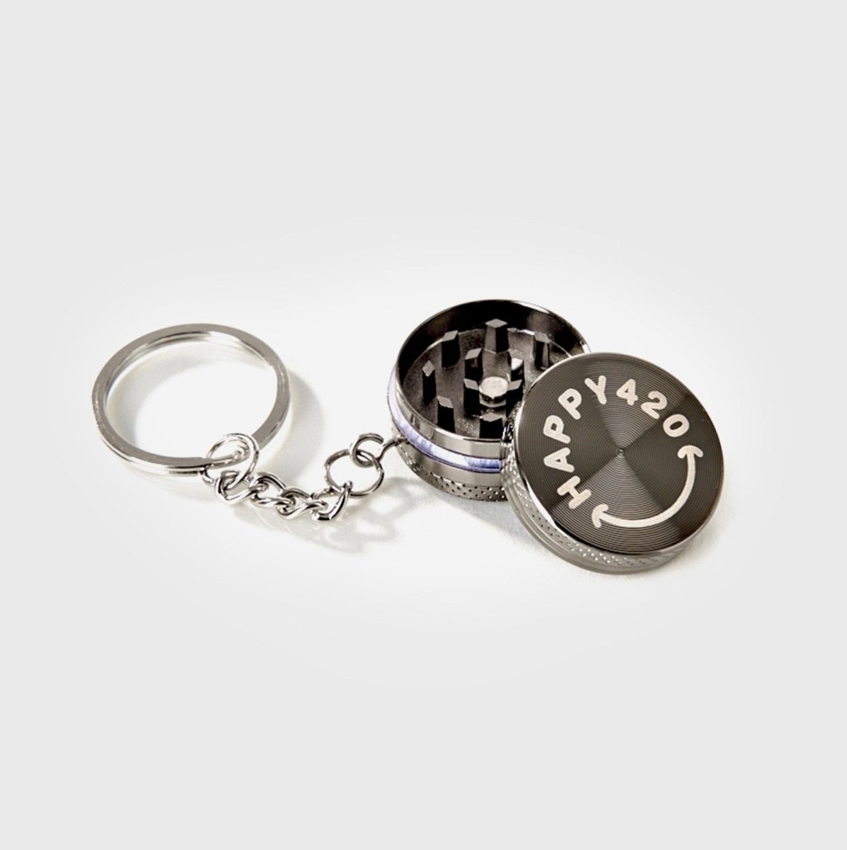 Happy420 Keychain Grinder Headshop - Hanfify®
