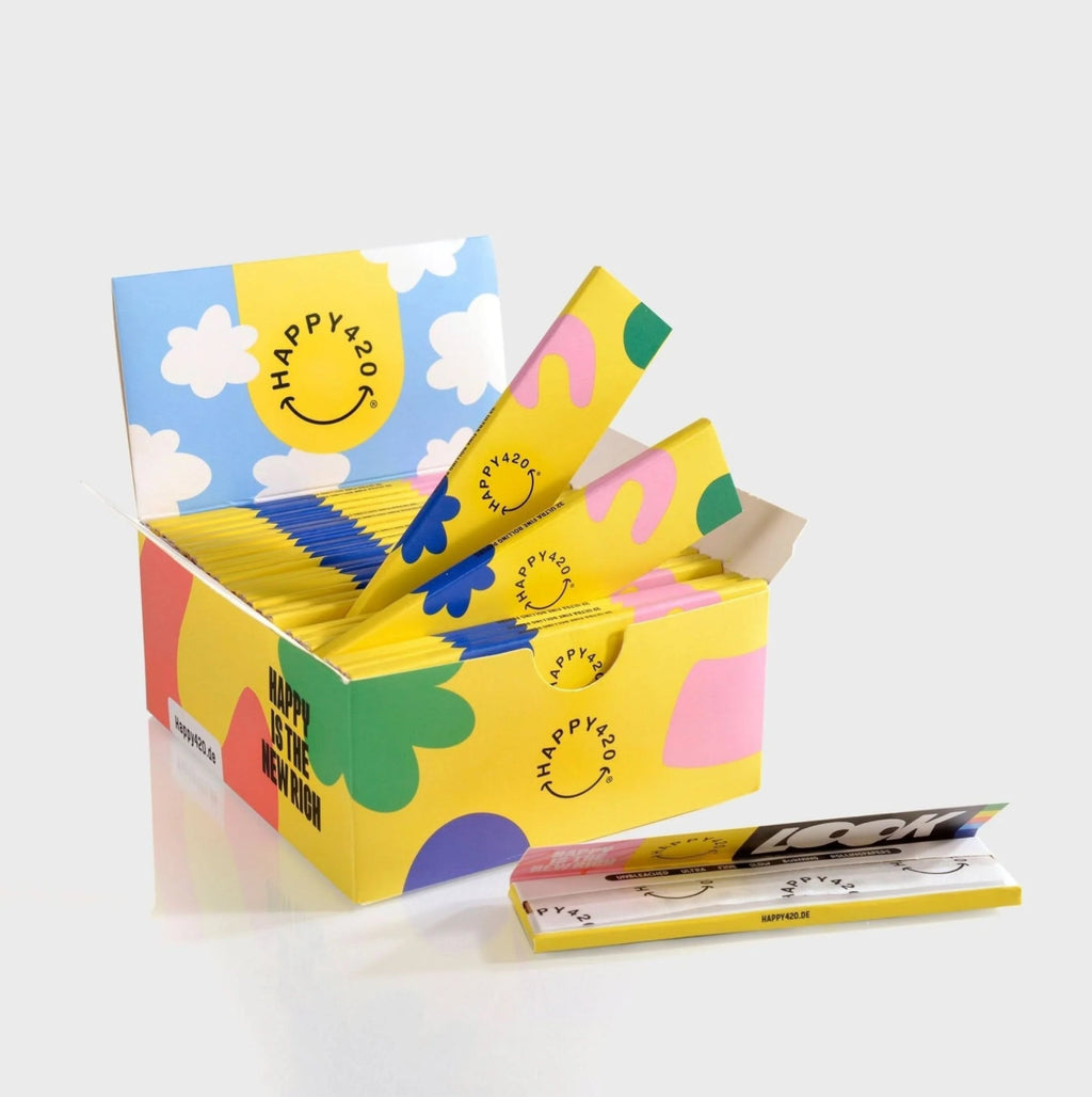 Happy420 Longpapes 32 Blättchen Headshop 50x Happy420 Longpapes 32 Blättchen - Hanfify