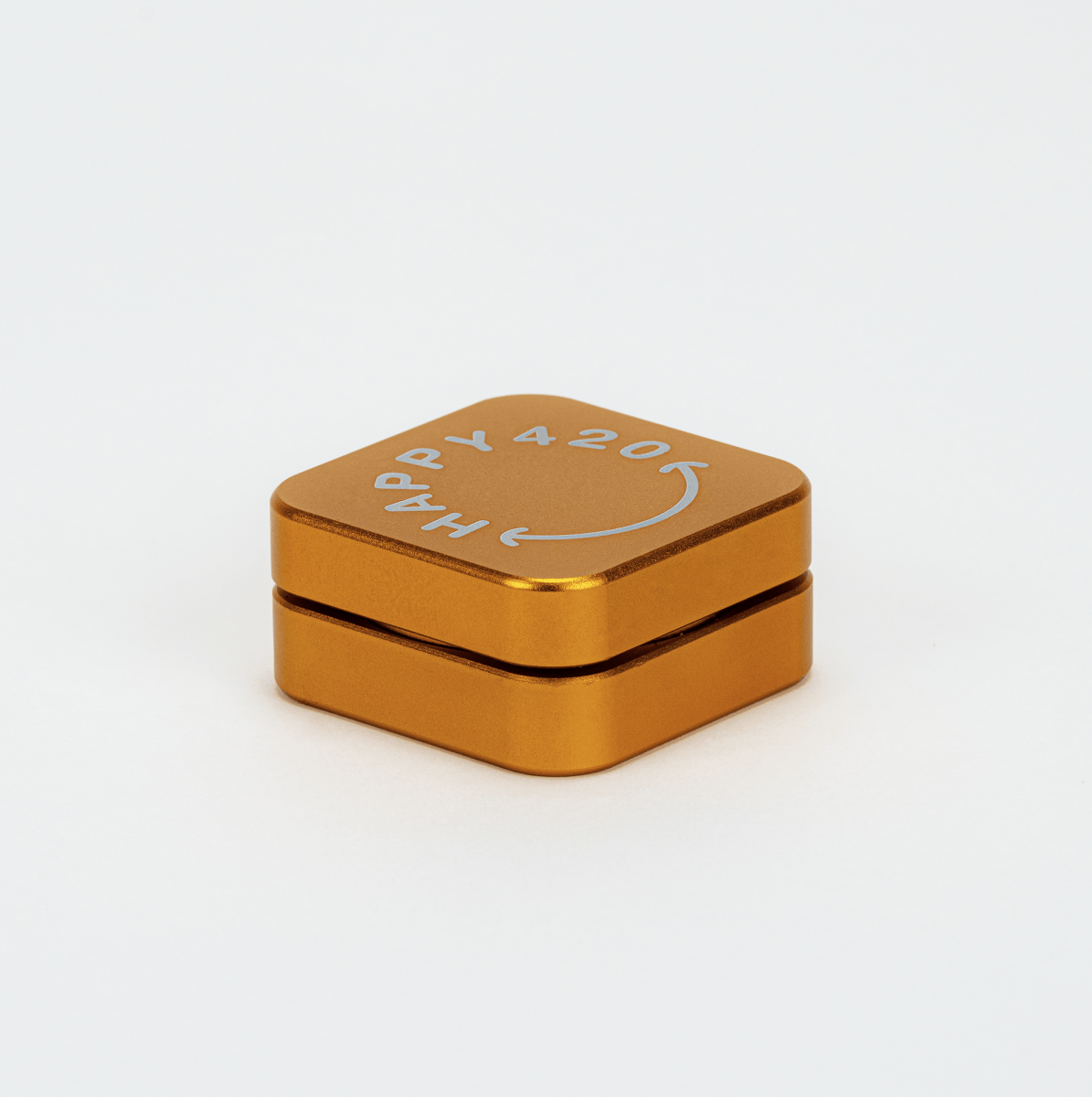 Happy420 Quattro Grinder Headshop Gold - Hanfify®