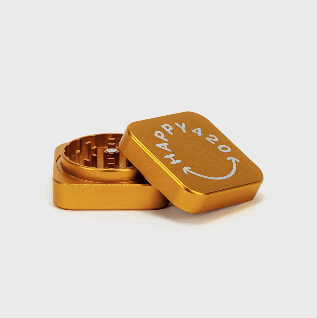 Happy420 Quattro Grinder Headshop Green - Hanfify