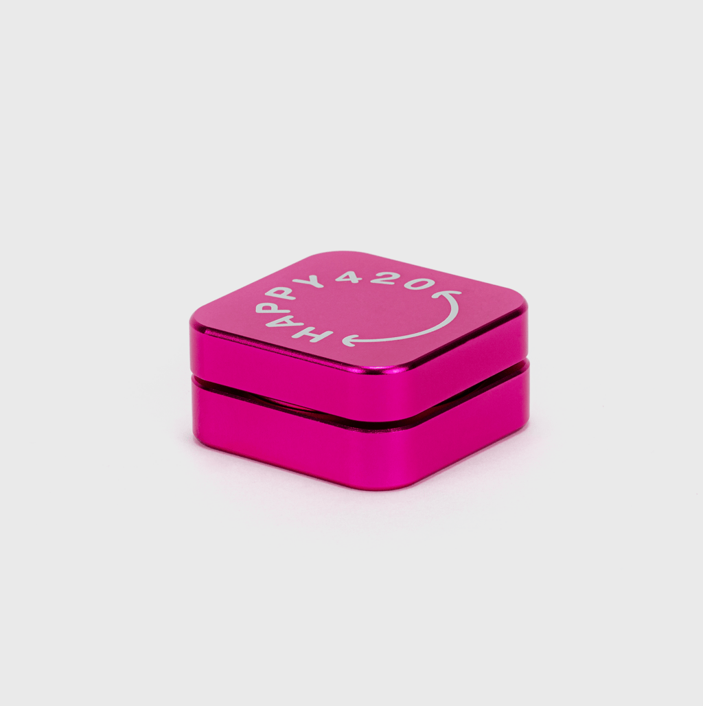 Happy420 Quattro Grinder Headshop Pink - Hanfify