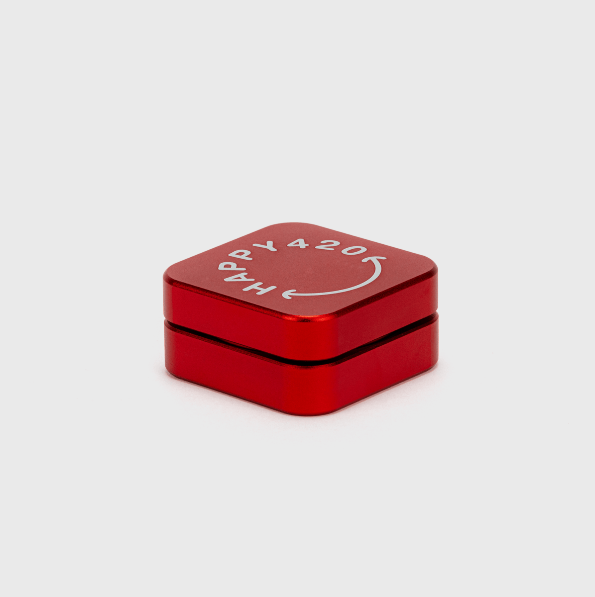 Happy420 Quattro Grinder Headshop Red - Hanfify