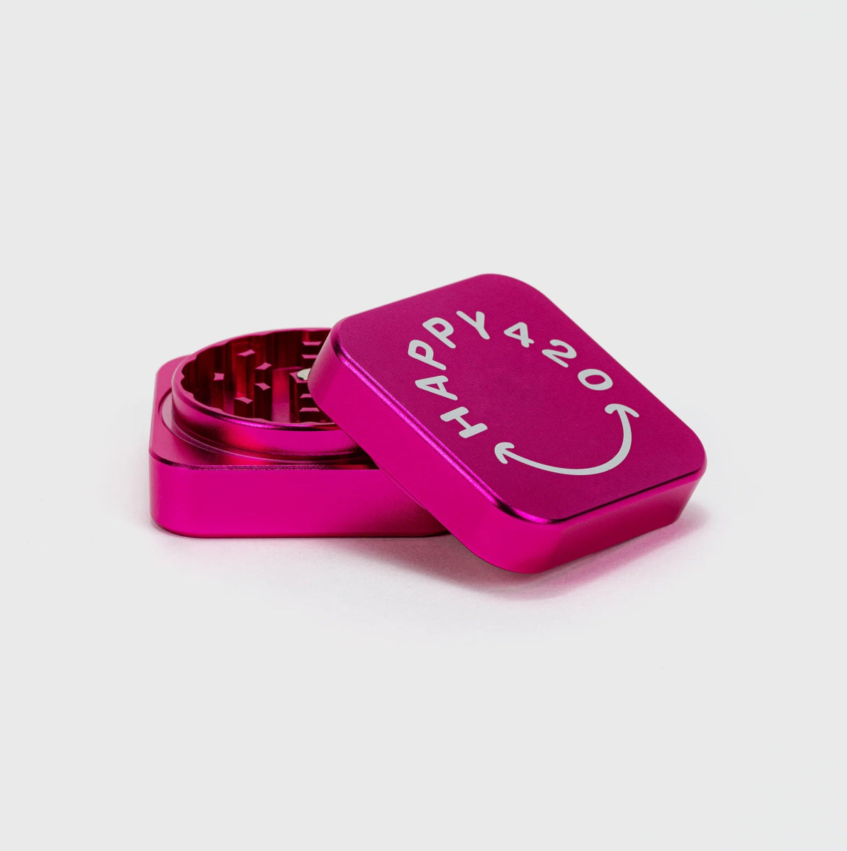 Happy420 Quattro Grinder Headshop Red - Hanfify®