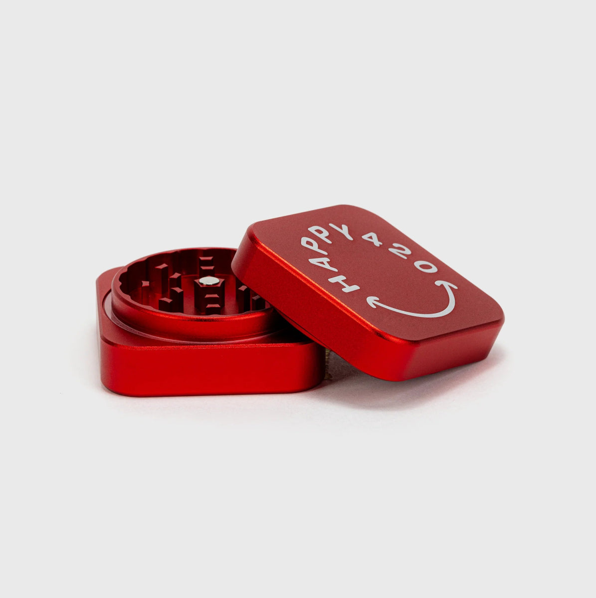 Happy420 Quattro Grinder Headshop Red - Hanfify®