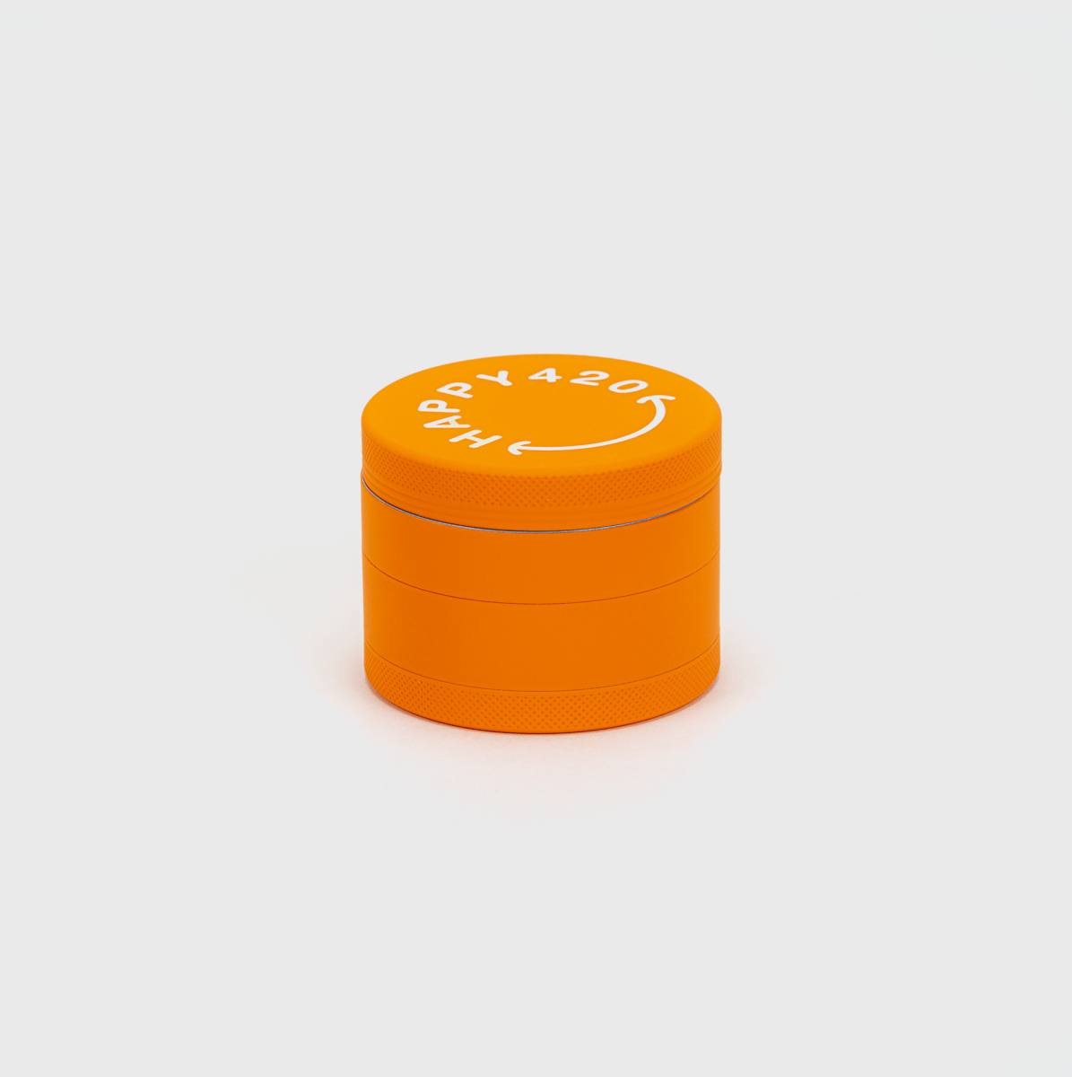 Happy420 Soft Touch Grinder Headshop Orange - Hanfify®