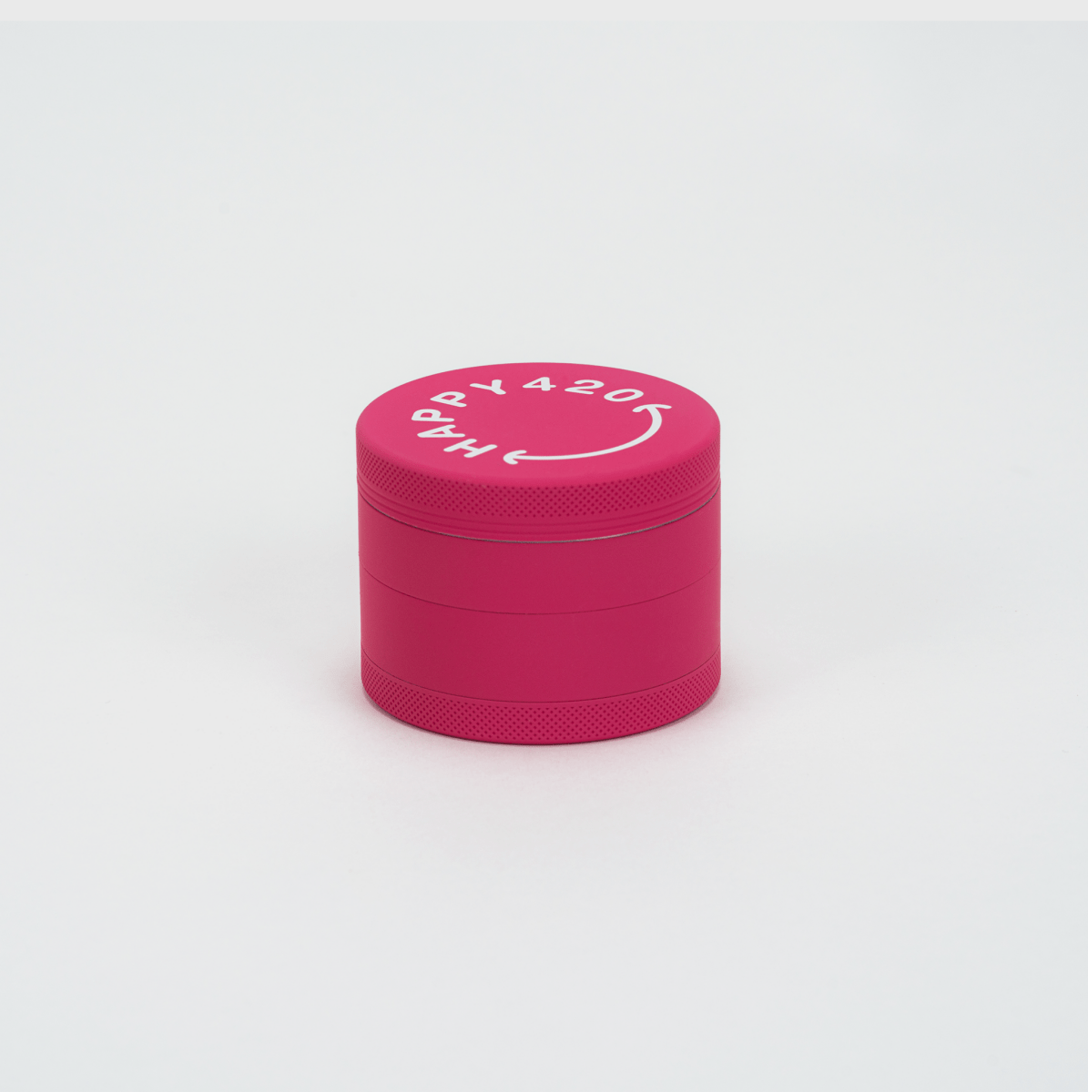 Happy420 Soft Touch Grinder Headshop Pink - Hanfify
