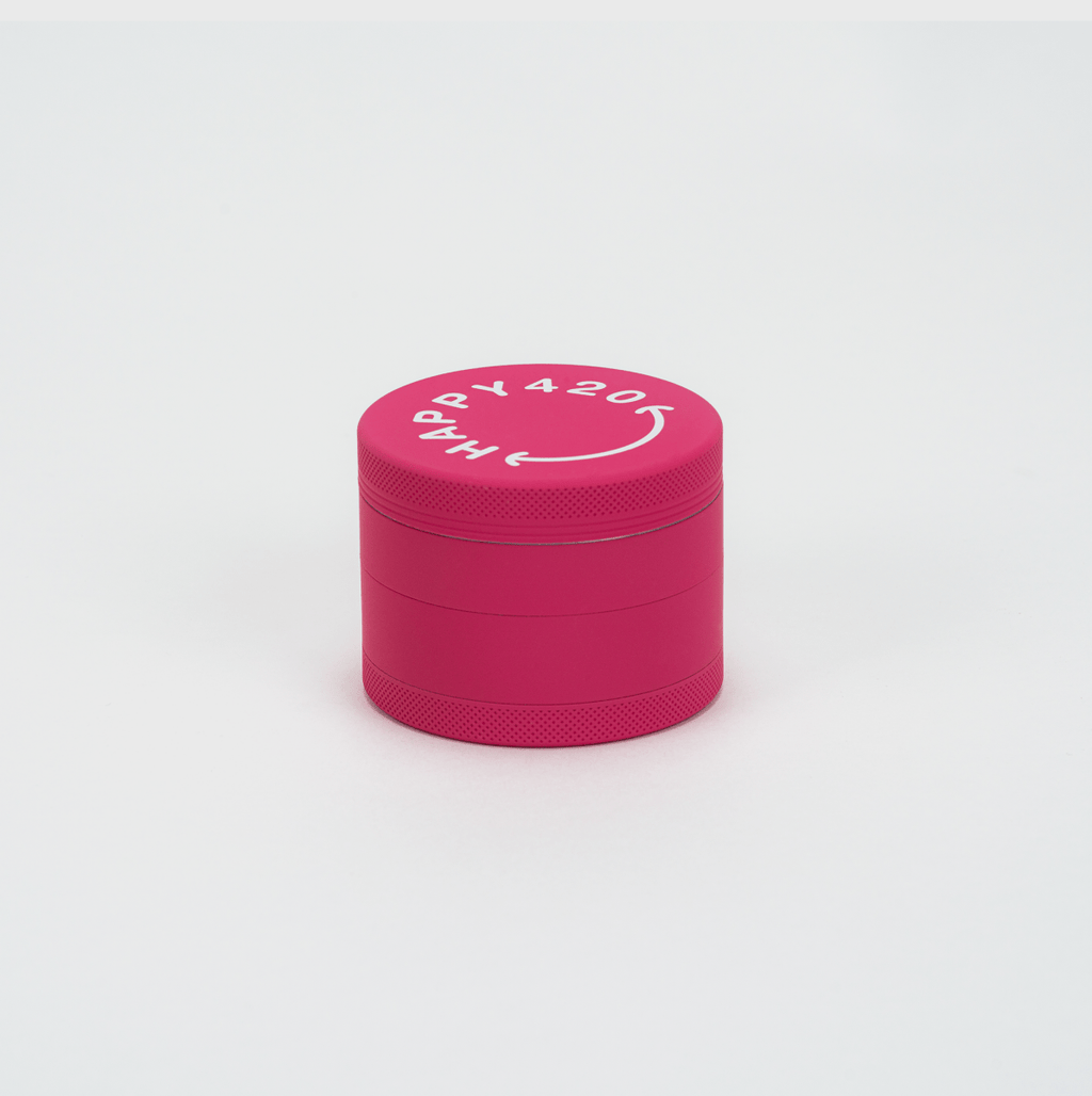 Happy420 Soft Touch Grinder Headshop Pink - Hanfify®