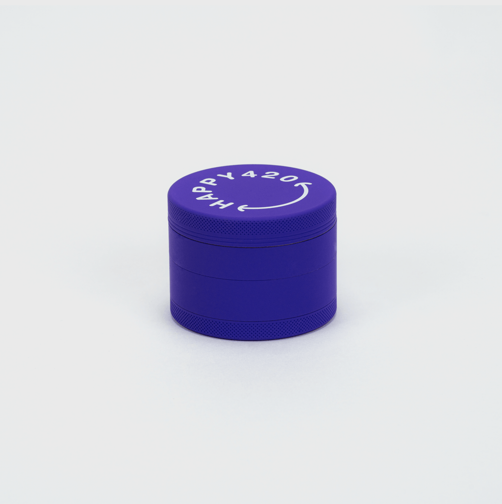 Happy420 Soft Touch Grinder Headshop Purple - Hanfify®