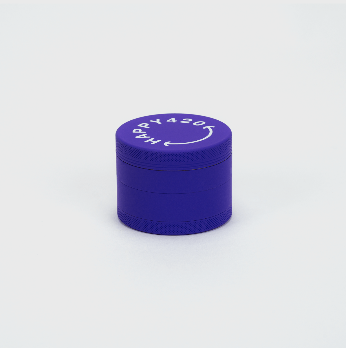 Happy420 Soft Touch Grinder Headshop Purple - Hanfify®
