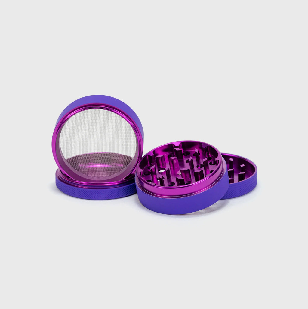 Happy420 Soft Touch Grinder Headshop Purple - Hanfify®