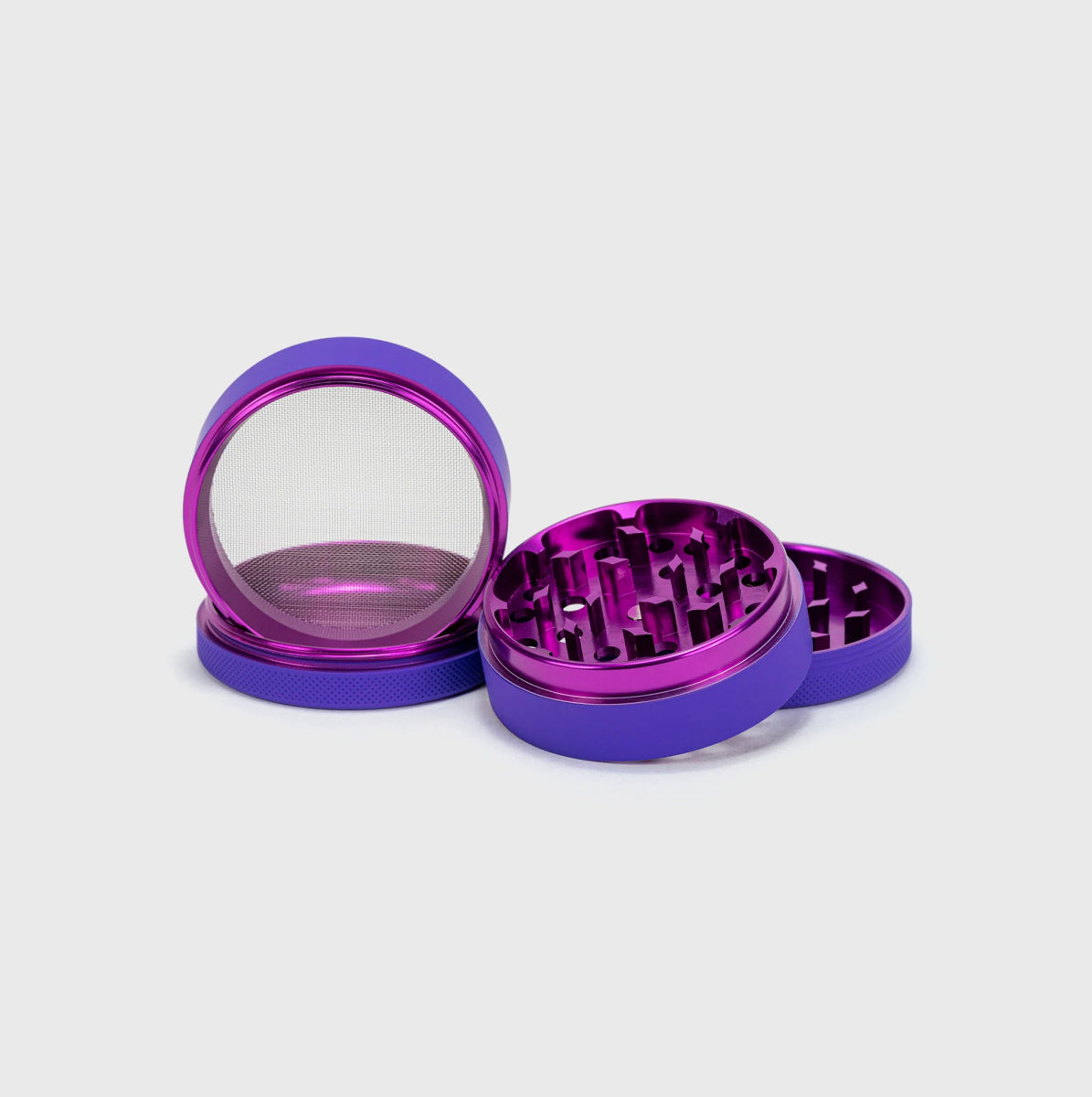 Happy420 Soft Touch Grinder Headshop Purple - Hanfify®