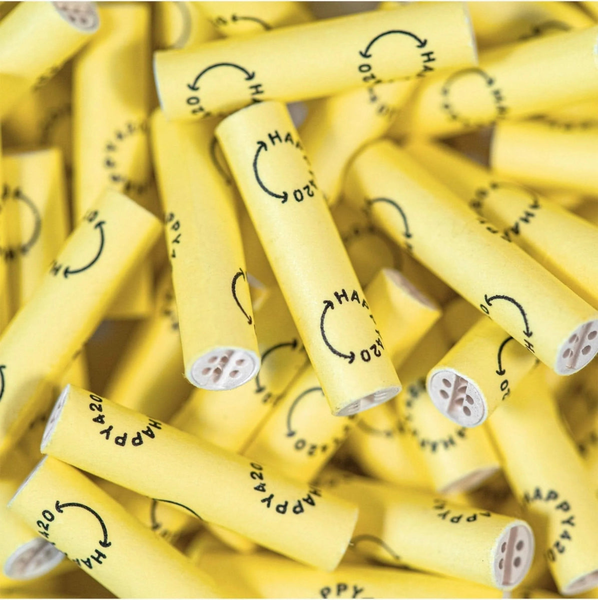 Happy420 x Purize Aktivkohlefilter Headshop 100er Glas - Hanfify