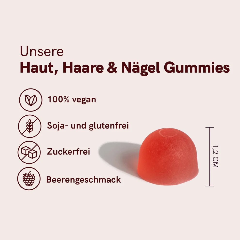 Haut, Haare und Nägel Fruchtgummis Supplements - Hanfify