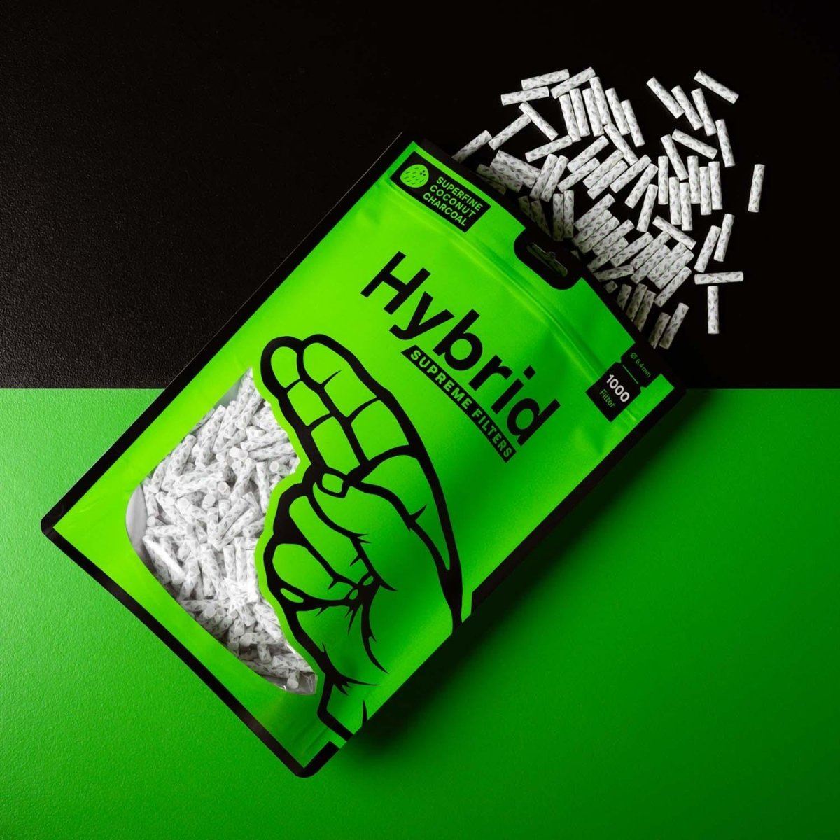 Hybrid Supreme Aktivkohlefilter 1000er Refill Headshop - Hanfify