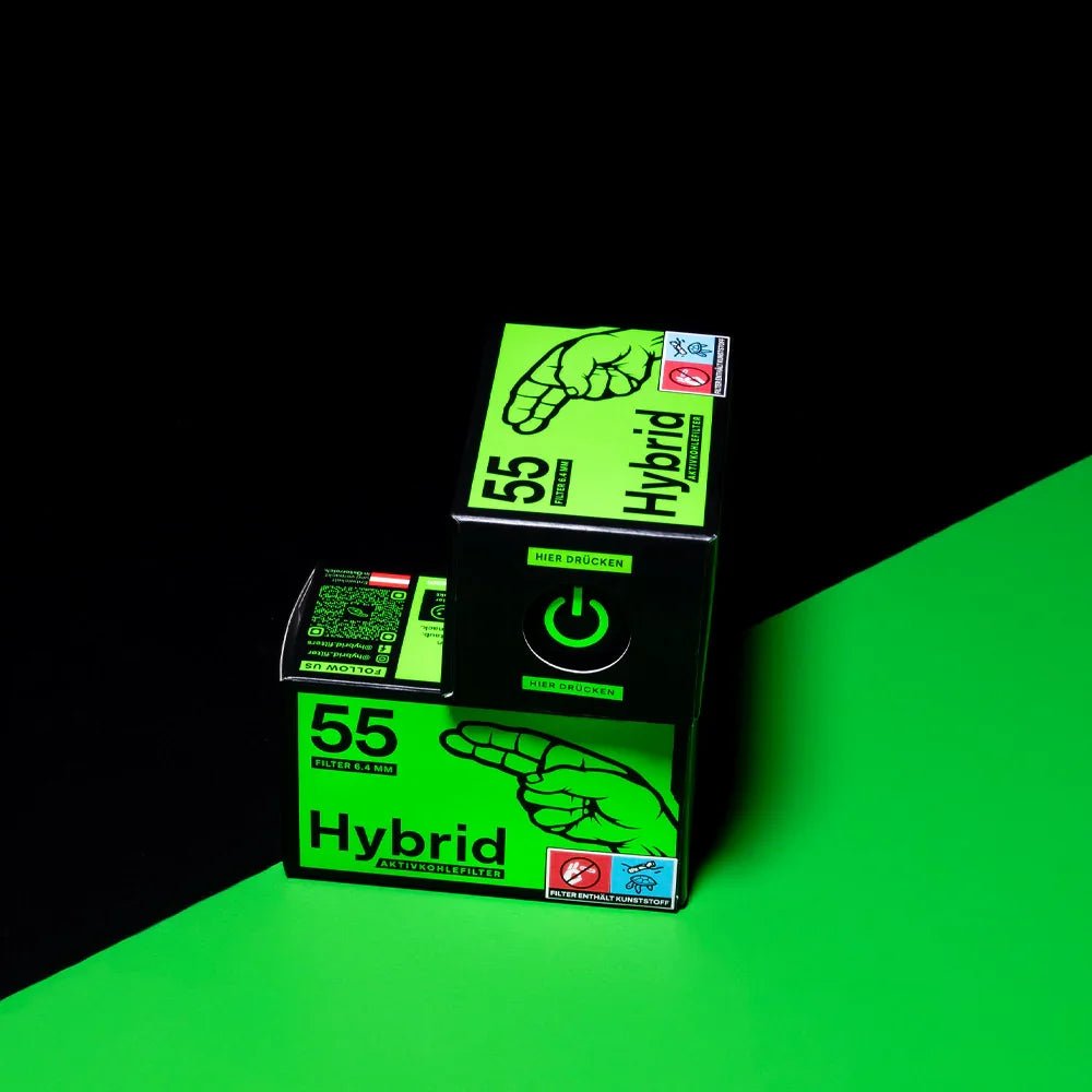 Hybrid Supreme Aktivkohlefilter 55er Box Classic Headshop - Hanfify