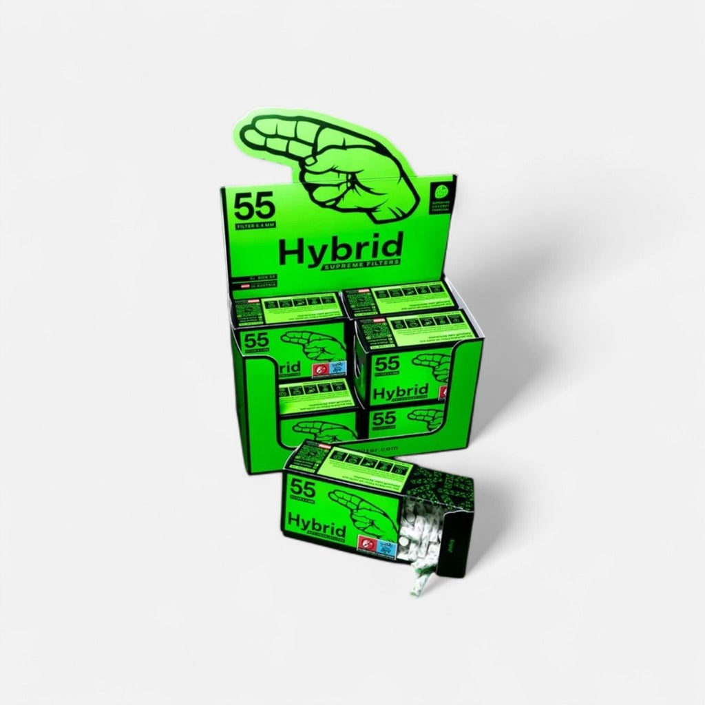 Hybrid Supreme Aktivkohlefilter 8er Display Classic 8x55er Headshop - Hanfify