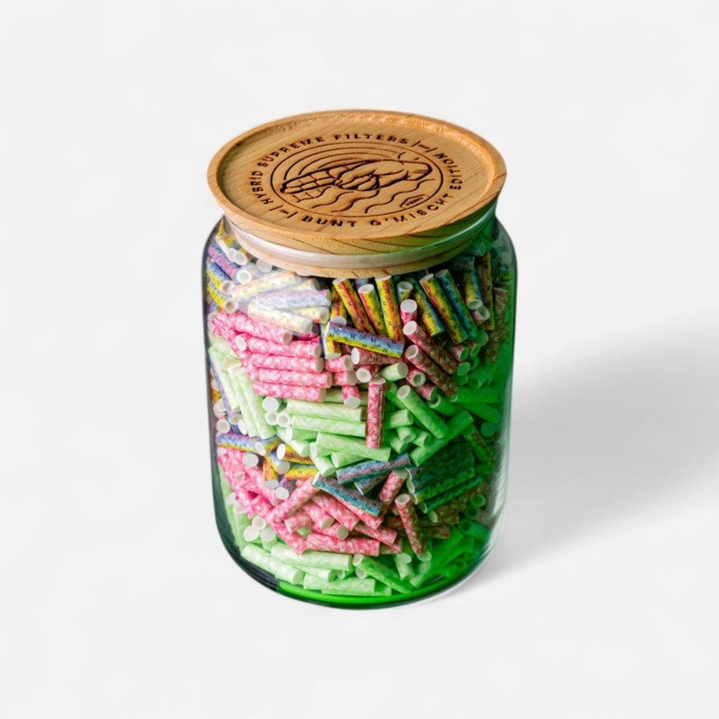 Hybrid Supreme Aktivkohlefilter Glas 1000 Bunt G'mischt Headshop - Hanfify