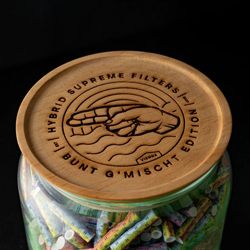 Hybrid Supreme Aktivkohlefilter Glas 1000 Bunt G'mischt Headshop - Hanfify