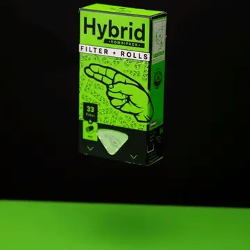 Hybrid Supreme Kombipack - Aktivkohlefilter & 4m Papers Headshop - Hanfify
