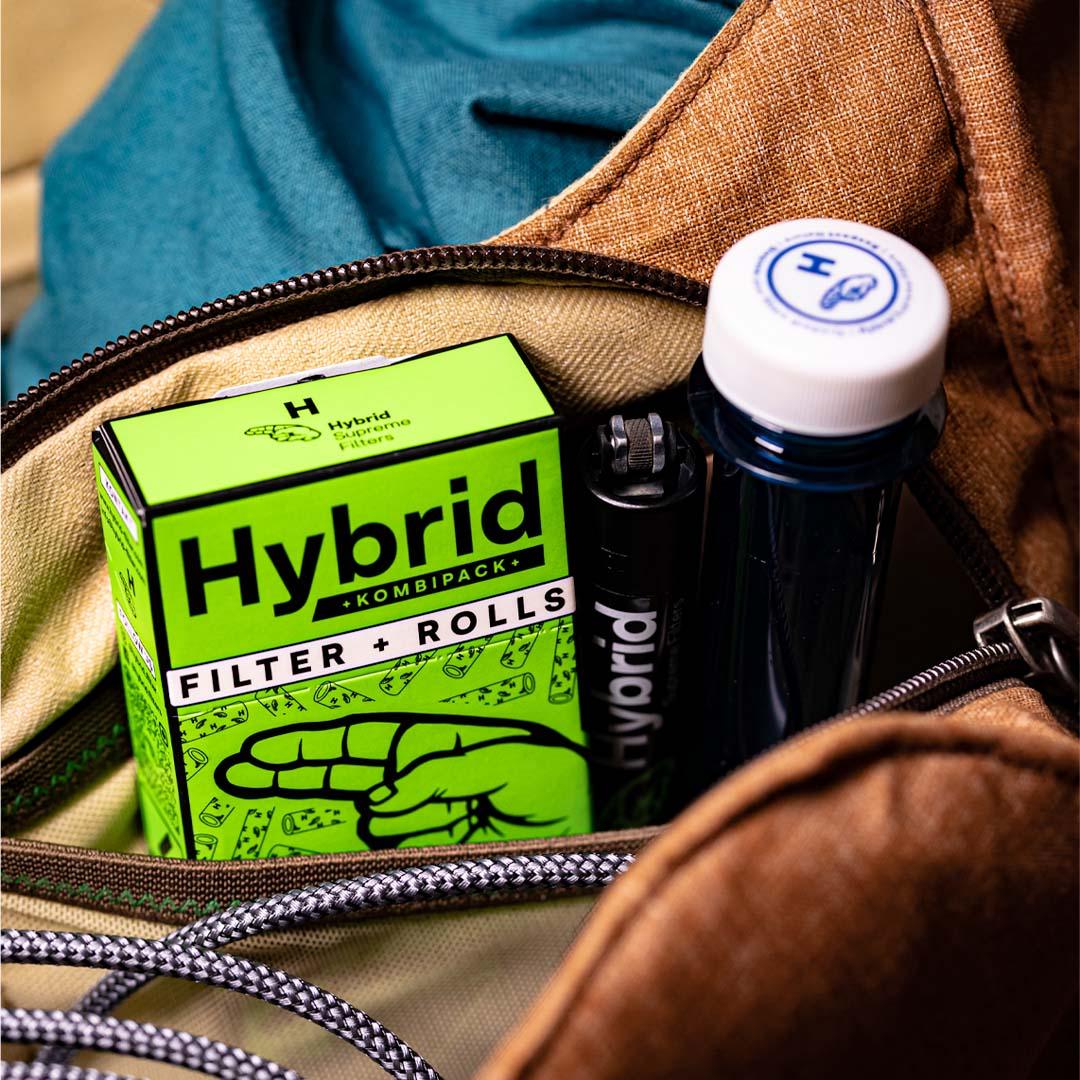 Hybrid Supreme Kombipack - Aktivkohlefilter & 4m Papers Headshop - Hanfify